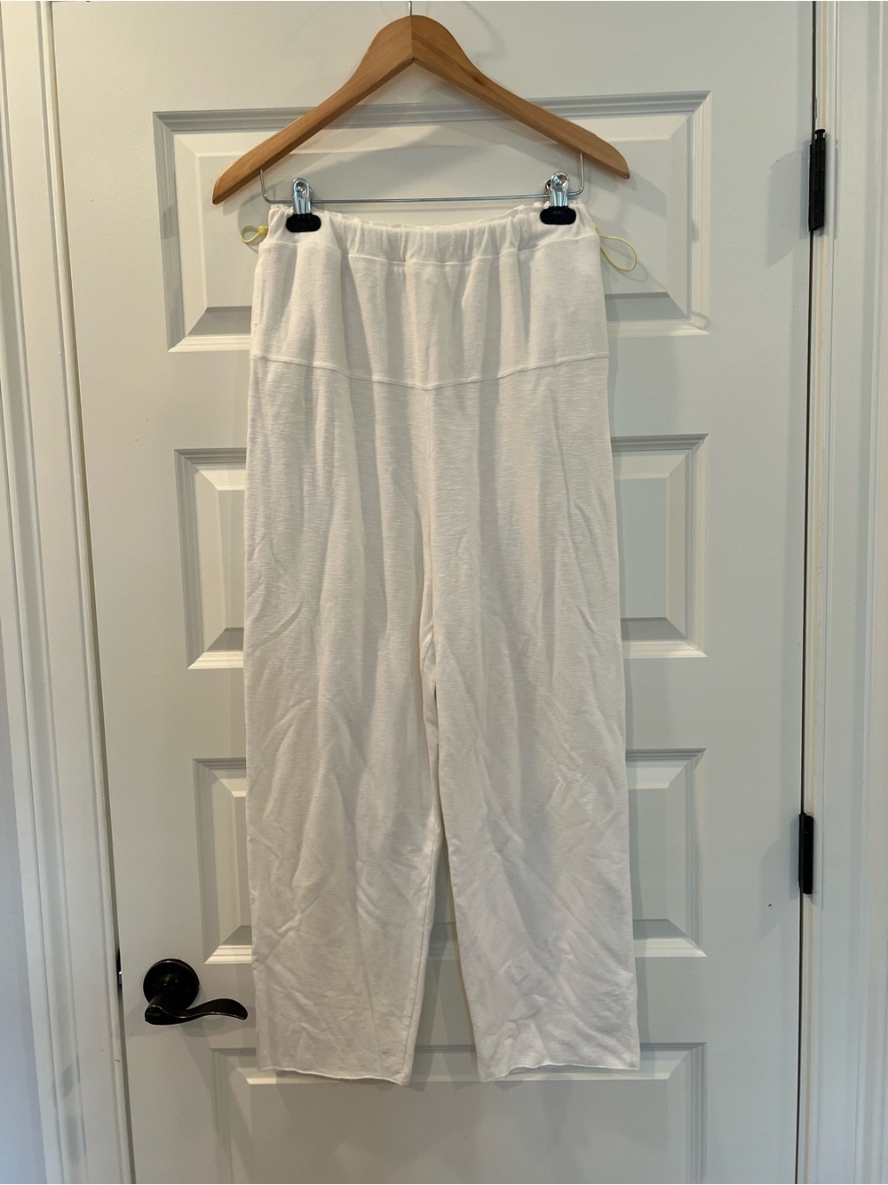 FP Movement Free People White Relaxed Lounge Pants Side Drawstring Pockets S - Picture 2 of 13